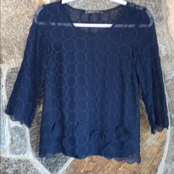 Boden Tops - Boden Limited Edition Silk Blue Blouse